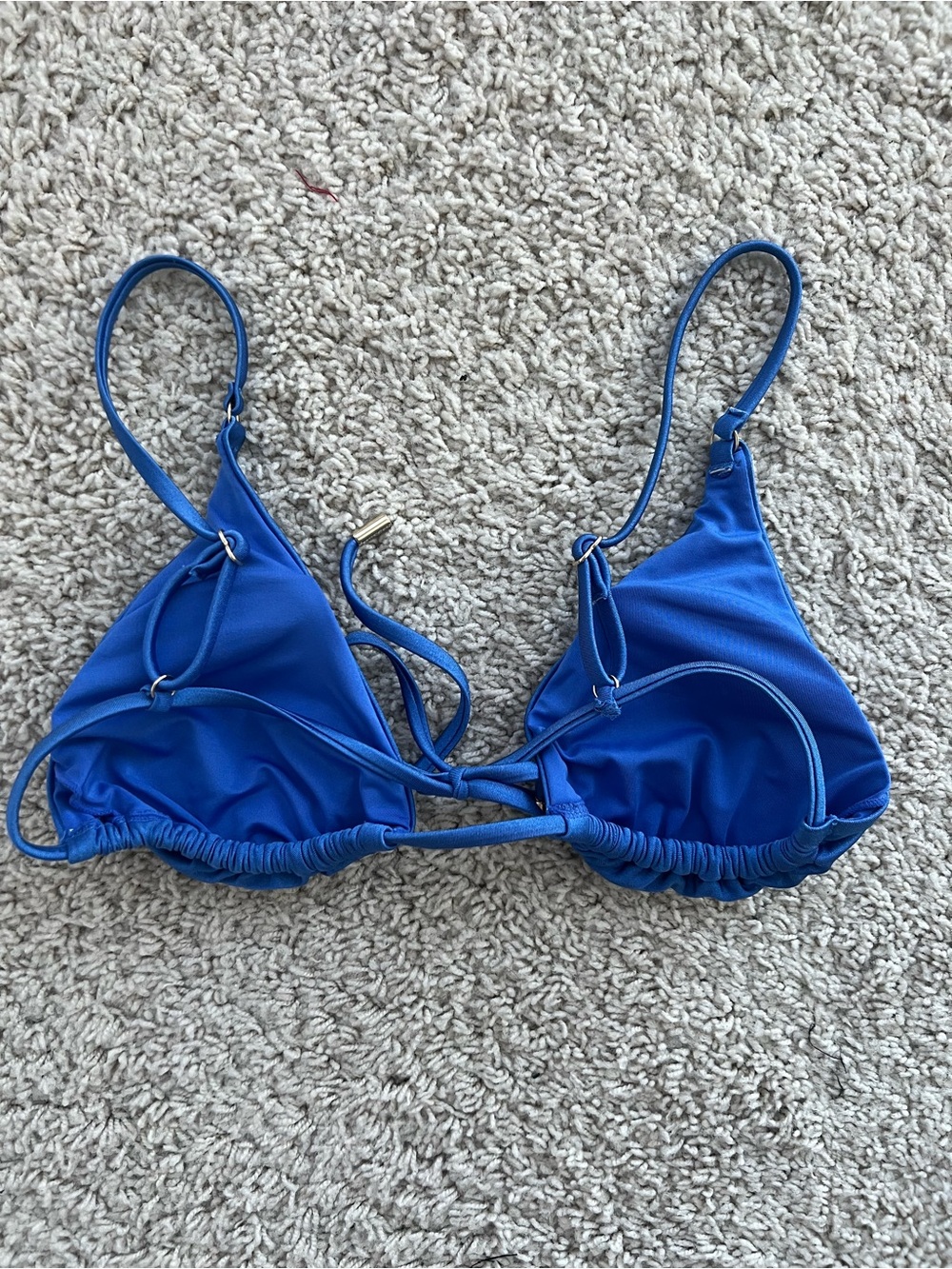 Dynamite Blue Triangle Bikini Set – Size Small - Picture 4 of 8
